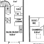 アパート Familial Avec Parking, Balcon Vue Mer, Proche Plages - Fr-1-306-959 ラ・トゥルバル